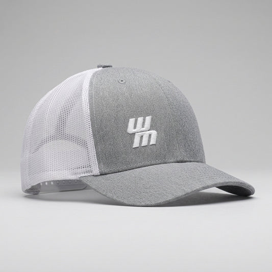 Casquette Western Motors TRUCKER grise et blanche