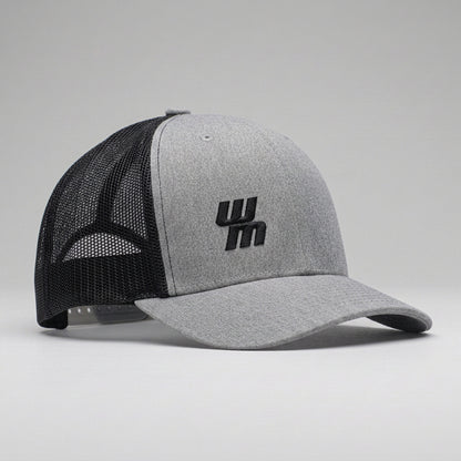 Casquette Western Motors TRUCKER grise et noire