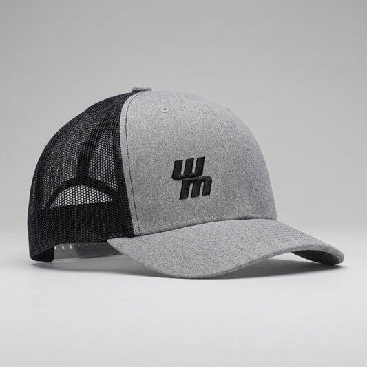 Casquette Western Motors TRUCKER grise et noire
