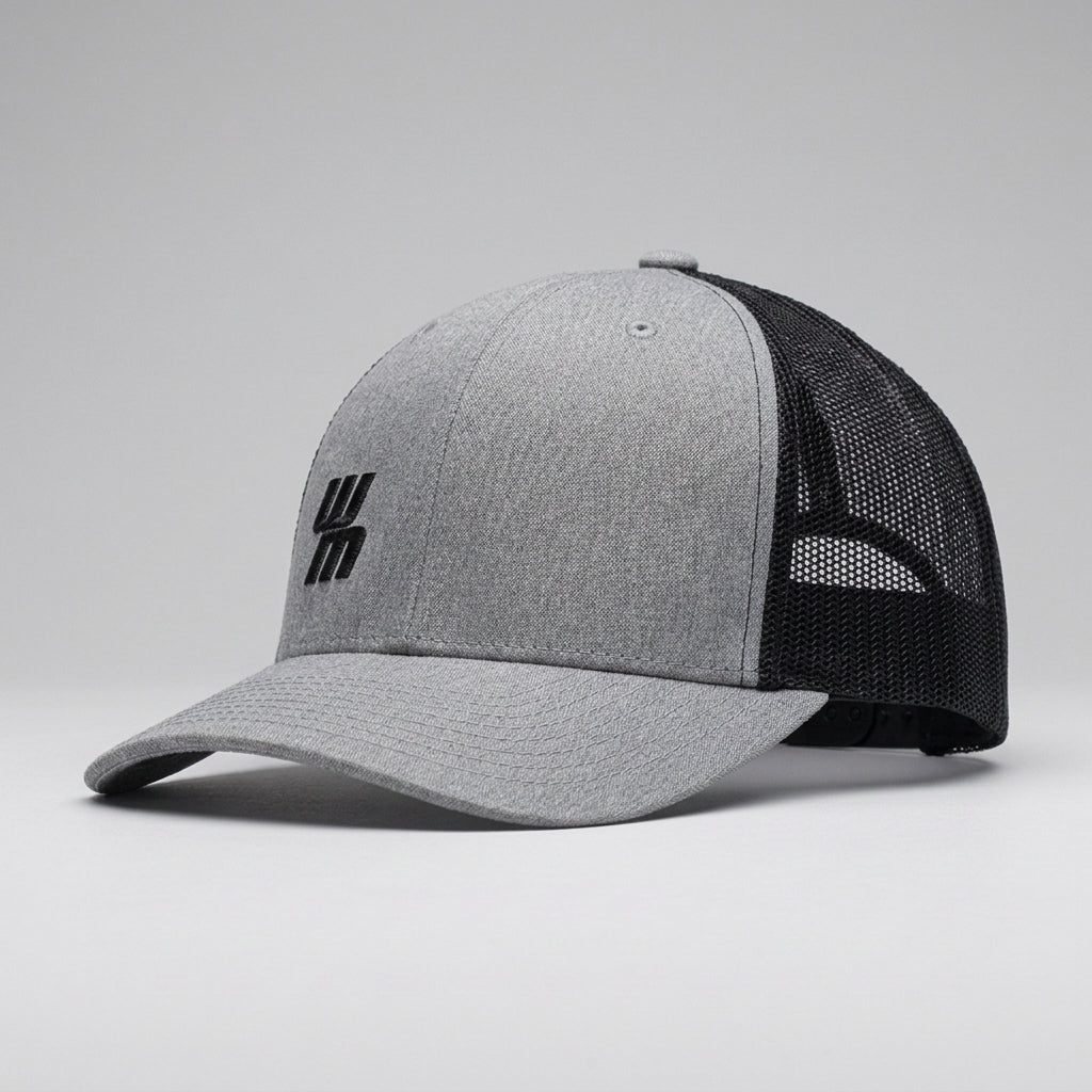 Casquette Western Motors TRUCKER grise et noire