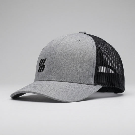 Casquette Western Motors TRUCKER grise et noire