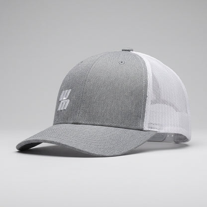 Casquette Western Motors TRUCKER grise et blanche