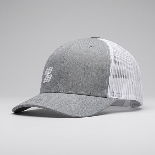 Casquette Western Motors TRUCKER grise et blanche