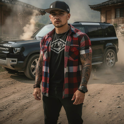 Schwarze Western Motors Snapback-Cap