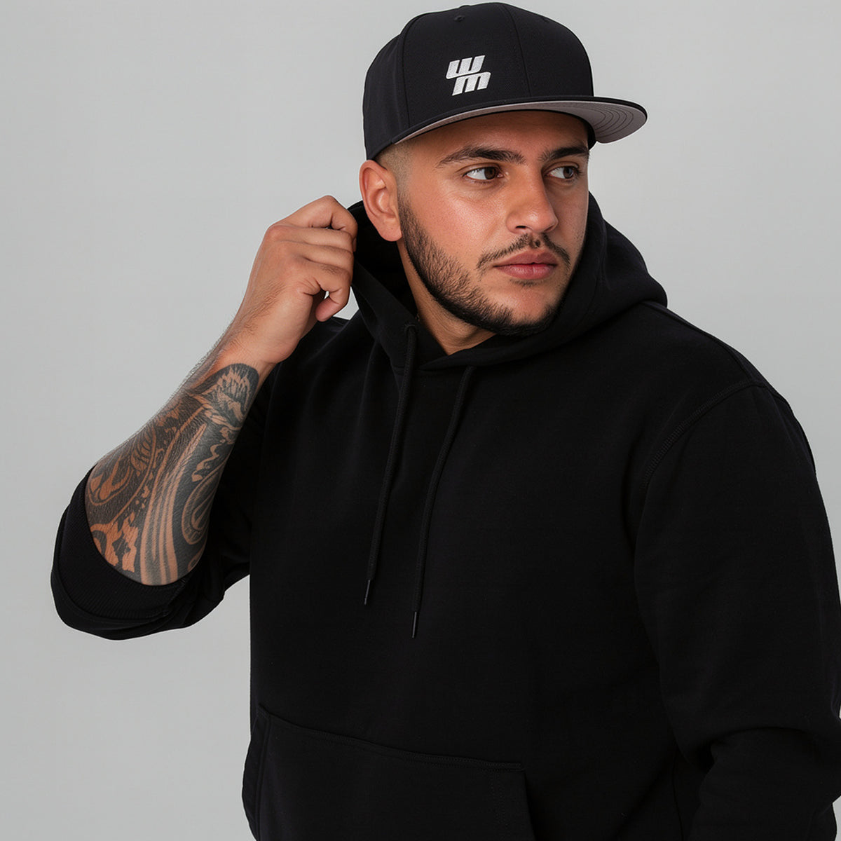 Schwarze Western Motors Snapback-Cap