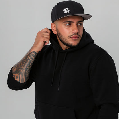 Schwarze Western Motors Snapback-Cap