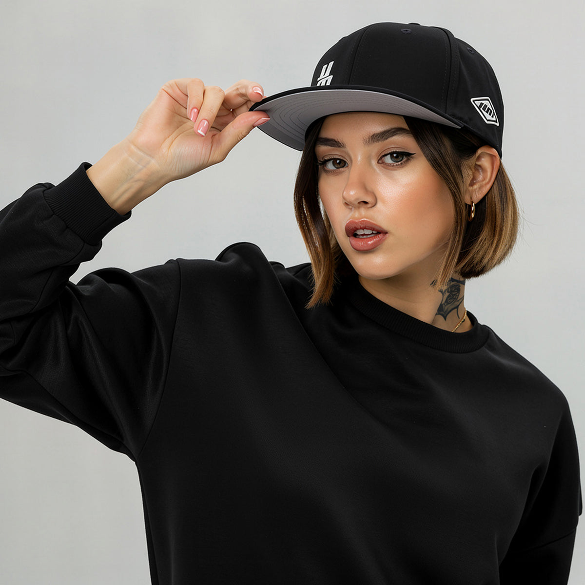 Schwarze Western Motors Snapback-Cap