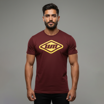 T-SHIRT Western Motors BURGUNDERROT